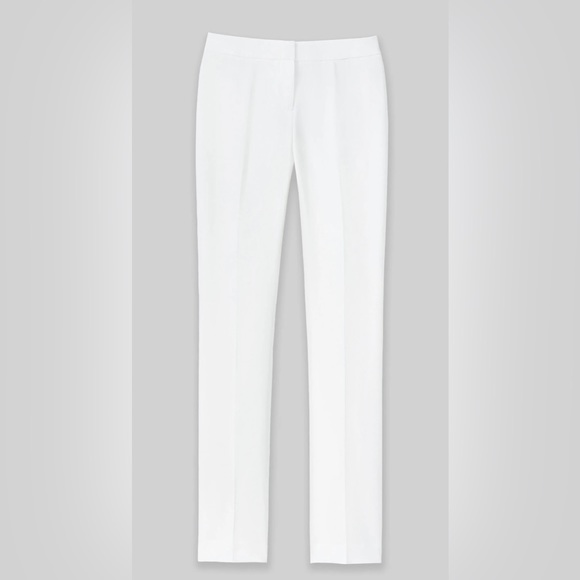 NWT! Lafayette 148 New York Barrow White Lined Pants size 16W- HAS MARKS - Picture 5 of 16